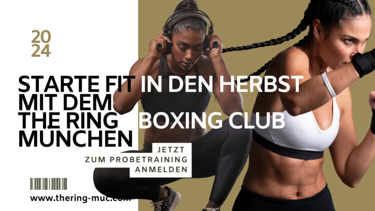 Boxtraining für Anfänger im The Ring Boxing Club München“